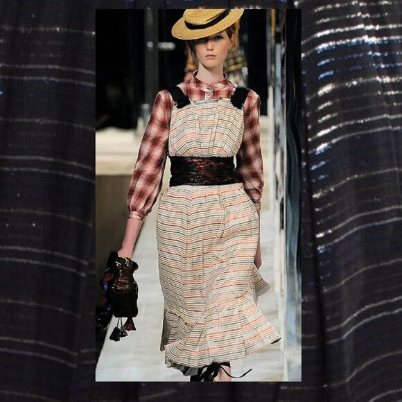 $1.8K MARC JACOBS S/S 09 Metallic Bustle Dress Runway Collection Barneys NWT s 6 - Picture 9 of 10